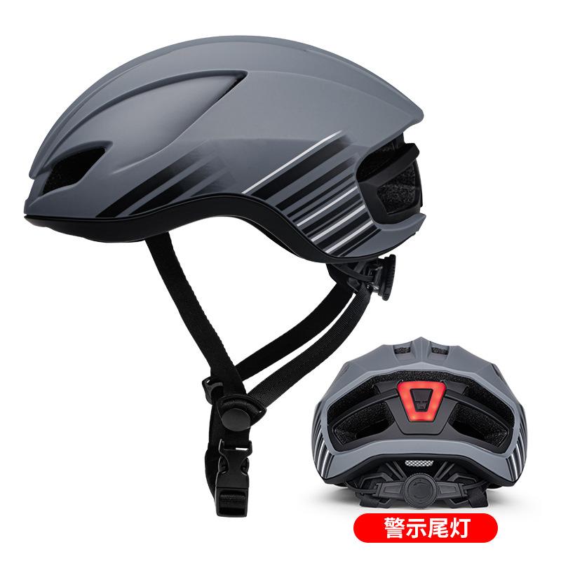 New Cycling Helmet Integrated Bicycle Bicycle Helmet Mountain Road Bike Riding Helmet with Taillights