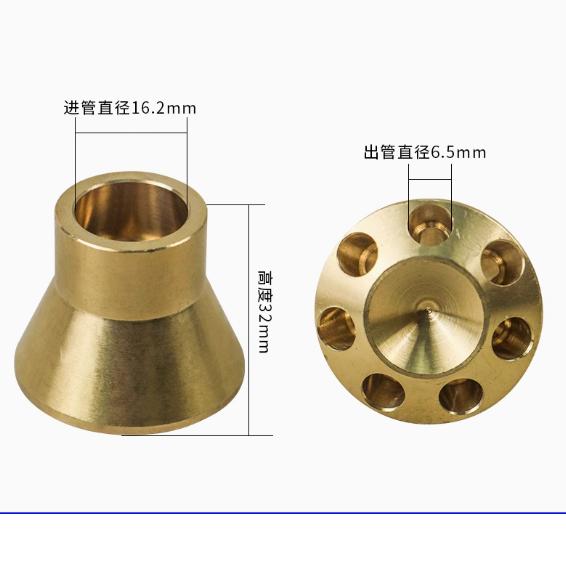 

1шт латунный распределитель хладагента для холодильного сепаратора жидкости воздушного охладителя кондиционера и холодильных принадлежностей 7 holes