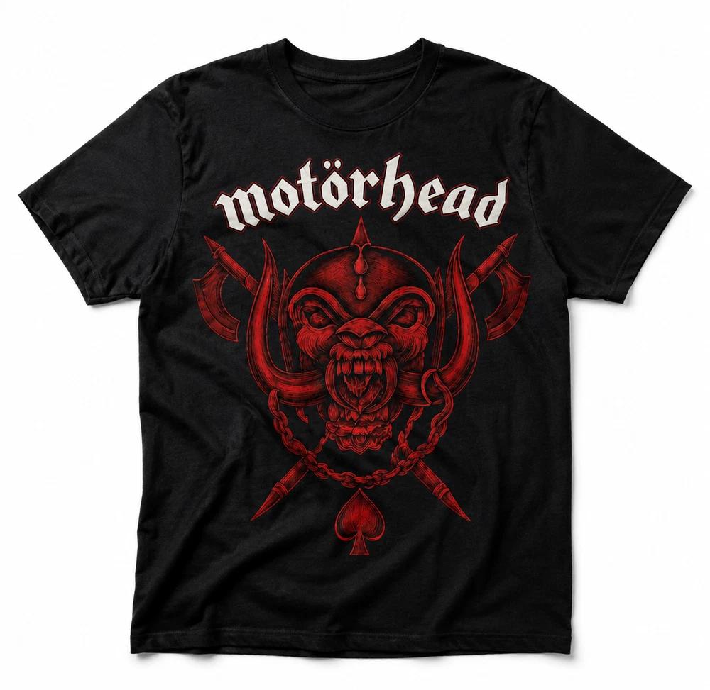 Motorhead Snaggletooth Black T Shirt Heavy Metal Band Tee Unisexs Rock Merch UK