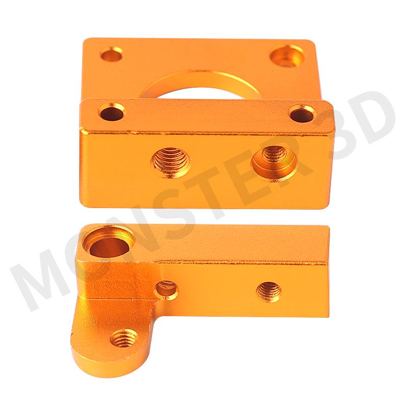 MK8 Aluminum Block for 3D Printer Extruder Nozzle I3 DIY Parts