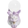 YUYAKESHI Nine-Tailed Fox Resin Base, Ball Stand, Ball Holder, Figurine, Desk, Gift, Tool, Accessory, Decoration (Purple)