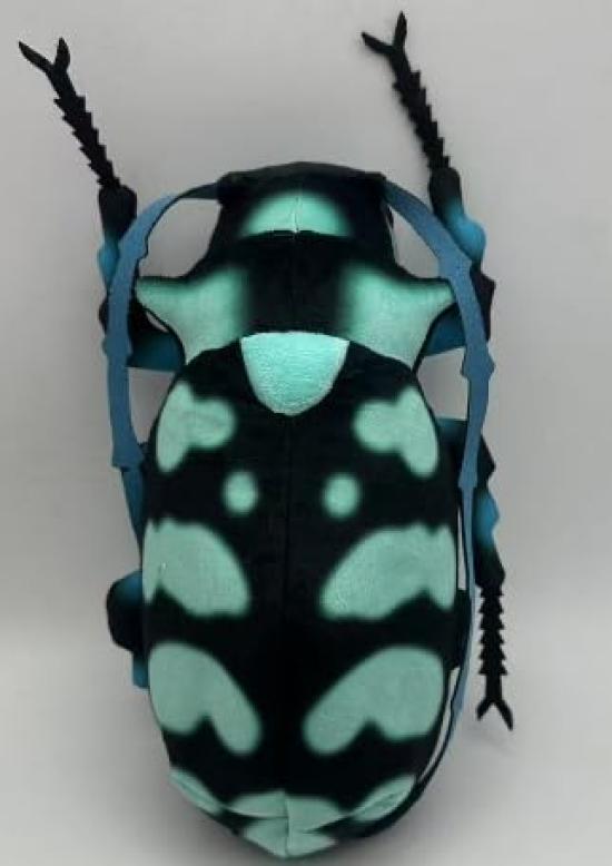 [Realistic Design] Indigo Longhorn Beetle Plush Toy  Insect Encyclopedia-Level Detail  Super Soft, Safe Materials  Large 25cm Size  Educational Gift