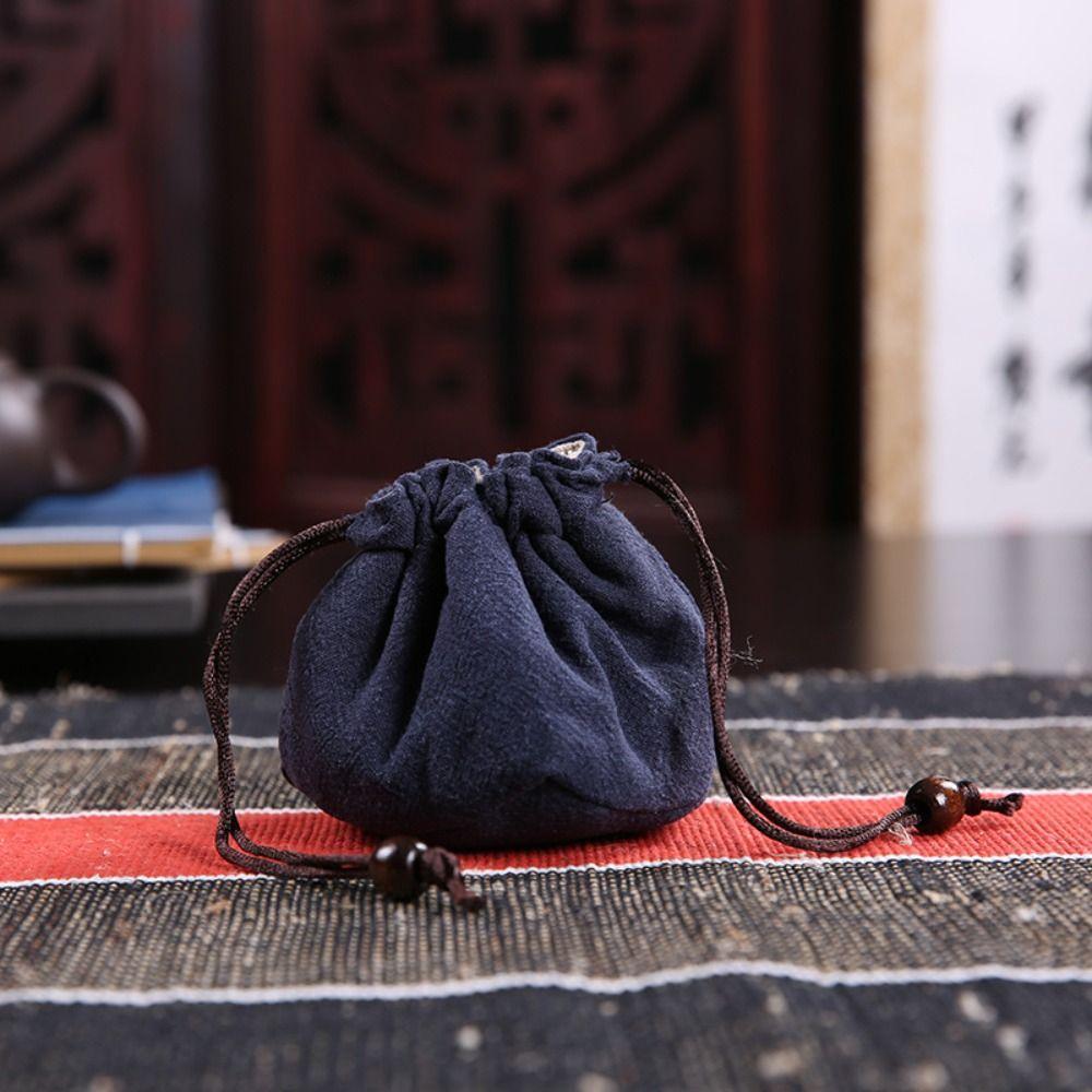 Drawstring Bundle Pocket Cotton Linen Teaware Storage Bag Teapot Bundle Pocket Tea Tools Teacup Bag