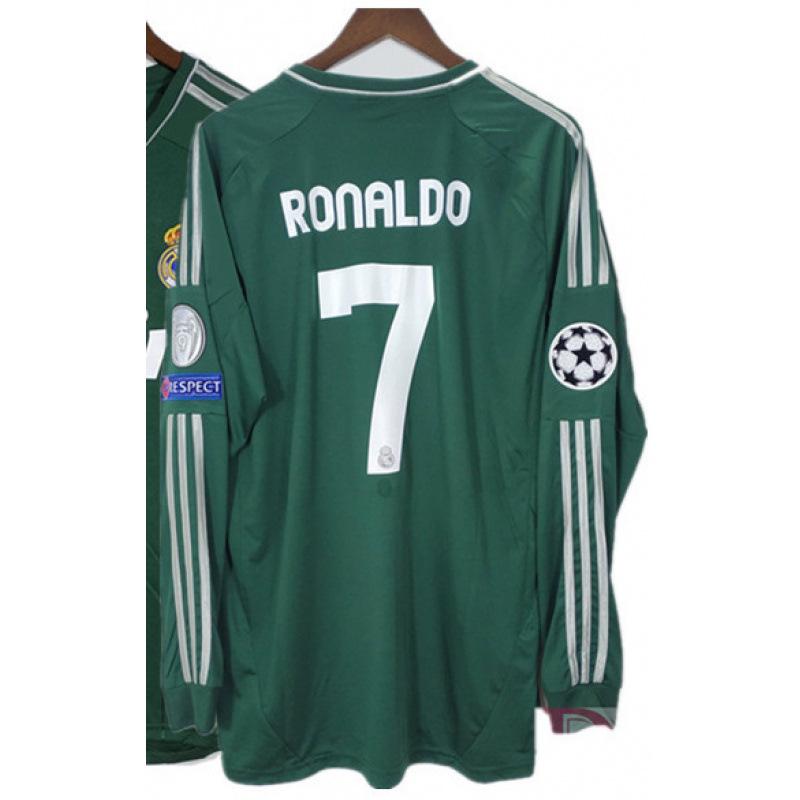 Vintage Jerseys, Soccer Uniforms, AC Ronaldo, Ronaldinho, Zidane, Long-sleeved Sportswear, National Team Uniforms