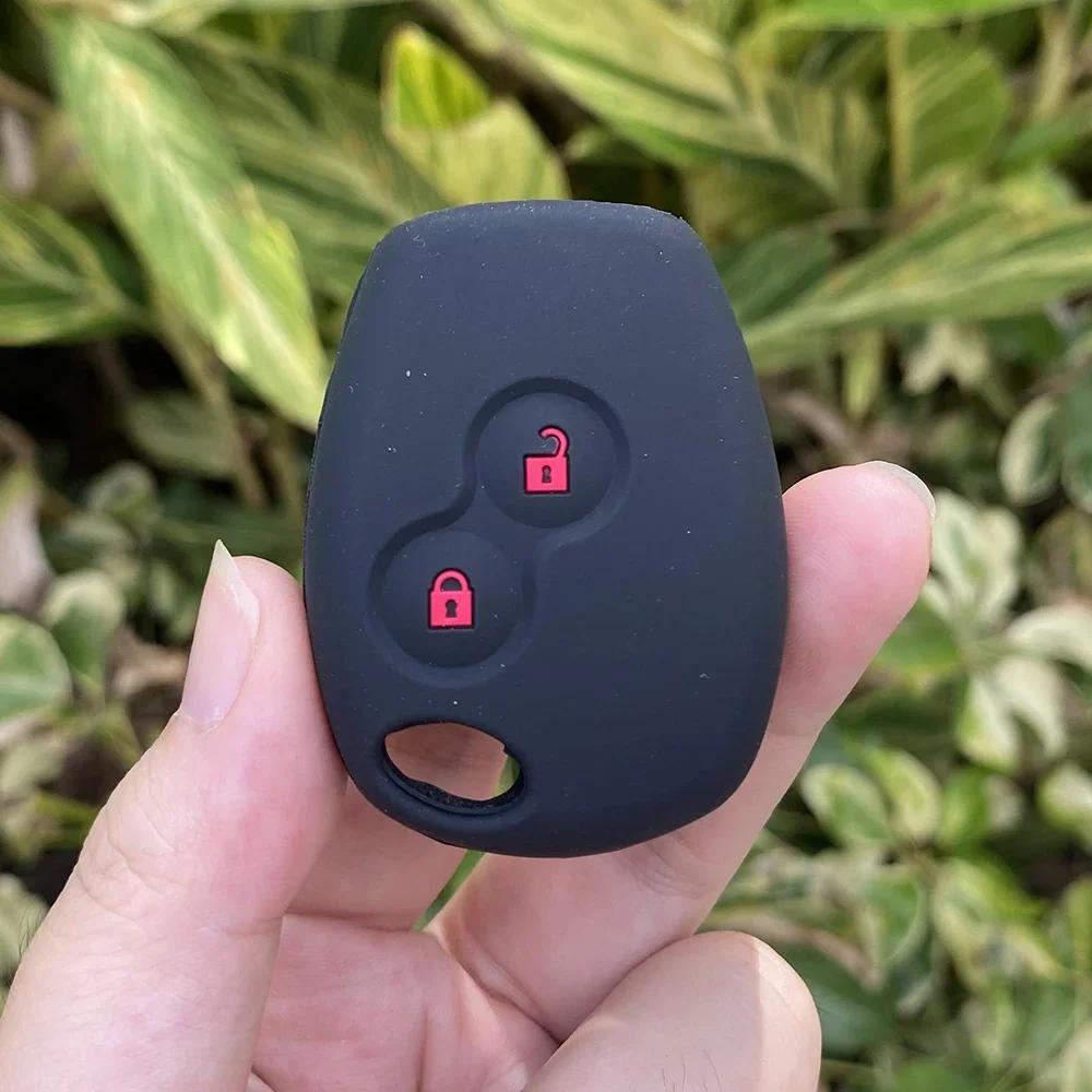 Silicone Car Key Case Cover For Renault Duster Modus Clio 3 Kangoo DACIA Logan Scenic Megane Sandero Captur Twingo Modus 2 Butto