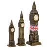 London Big Ben Model with Clock and Ferris Wheel World Famous Landmark Building Home Office Tabletop Decoration Souvenir