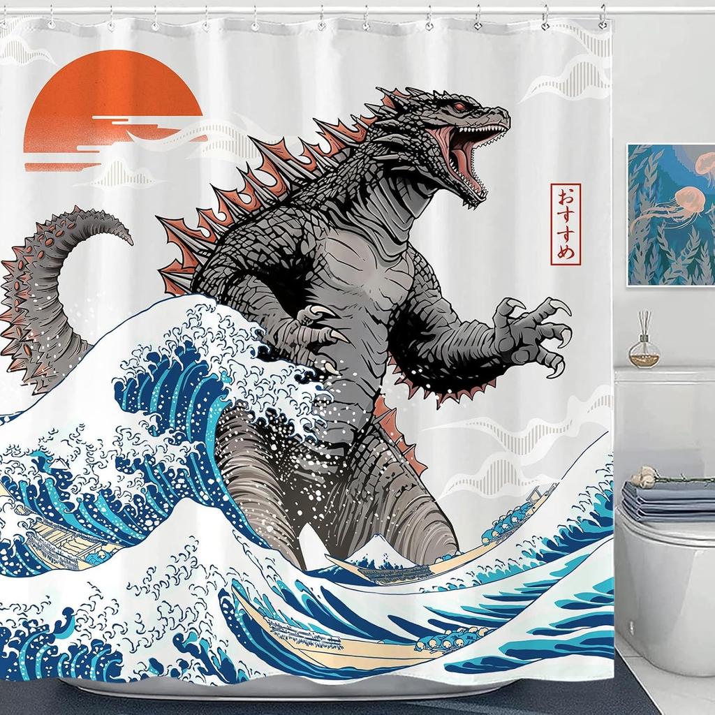 Christmas Shower Curtain Snowman Shower Curtain Set Holiday Shower Curtains Bathroom Curtain Decor Set with 12 Hooks