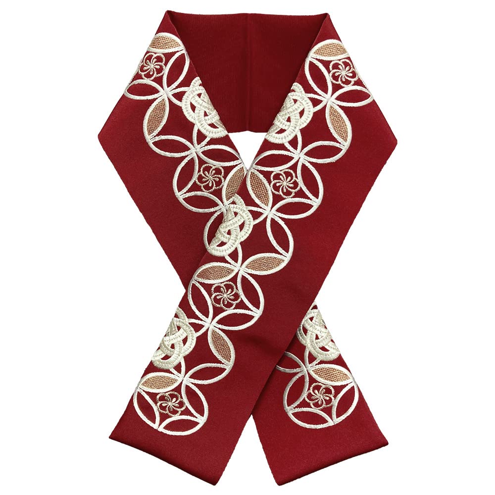 Kimono Half half Japanese Coming of age Graduation Long Silerie Mizuhiki [Kyoto Yuzen] collar, collar, clothing, Kimono, ceremony, Furisode, ceremony,