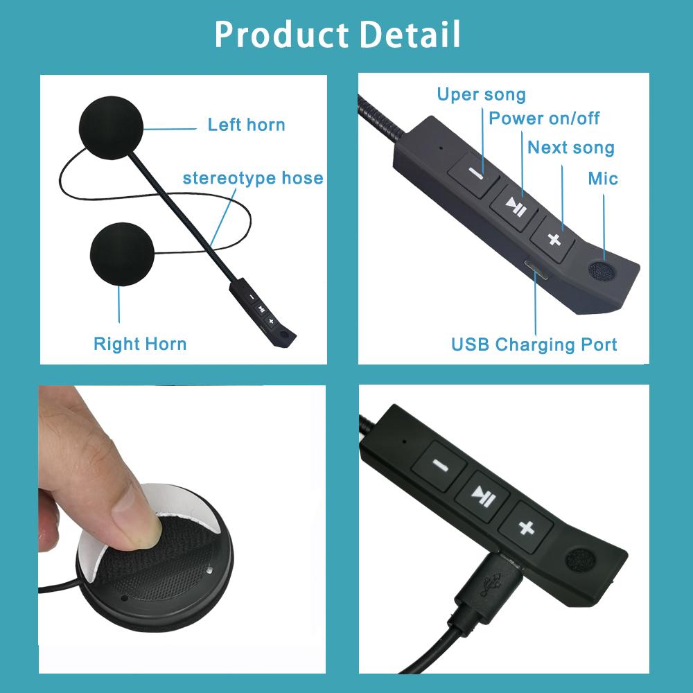 BT5.0 Motorcycle Helmet Headset BT11 Wireless Riding Headphone Anti-interference Motorbike Handsfree Waterproof Stereo Speaker