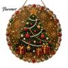Santa Claus Reindeer Garland Ornaments Christmas Faux Pearl Painting Hanging Ornament Kit, DIY 3D Beads Crafting Kits for Adults Kids Art Craft,