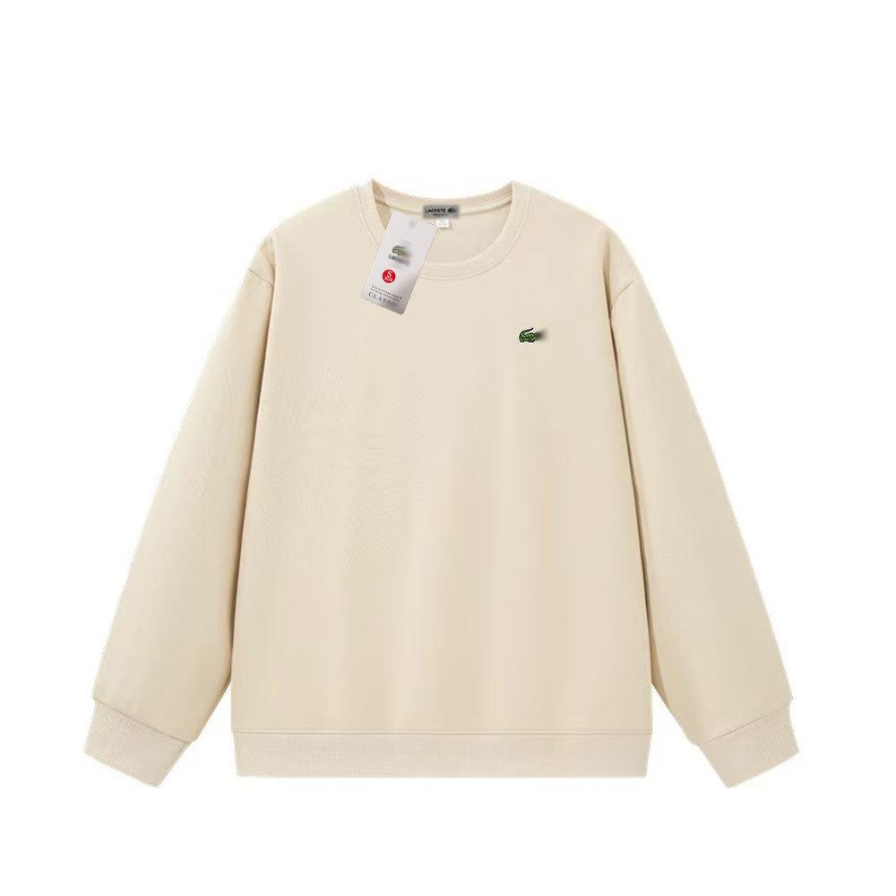 Unisex Französisches Krokodil Besticktes Baumwoll-Sweatshirt - Lässiger Langarm-Pullover