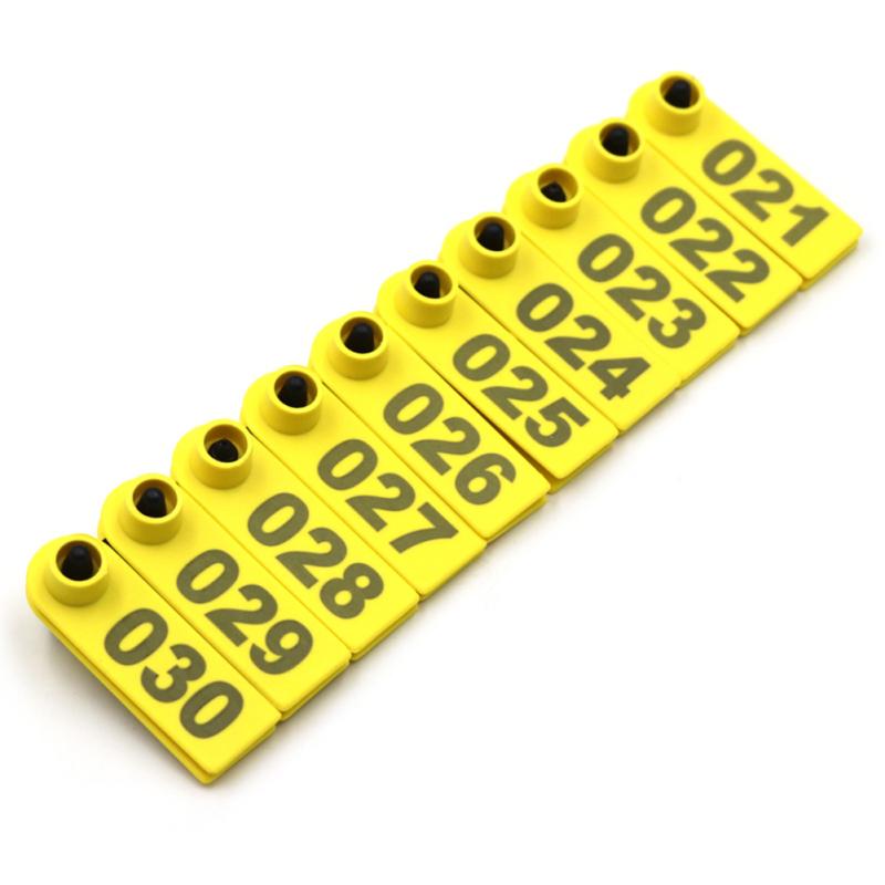 100 szt. Karta z kolczykami dla zwierząt Karta z uchem owcy świnia do identyfikacji kóz