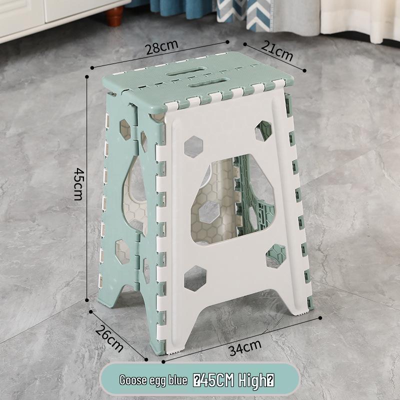 Foldable Thickened Multi-Use Stool: Fishing, Outdoor, Dining, Plastic/High/Low