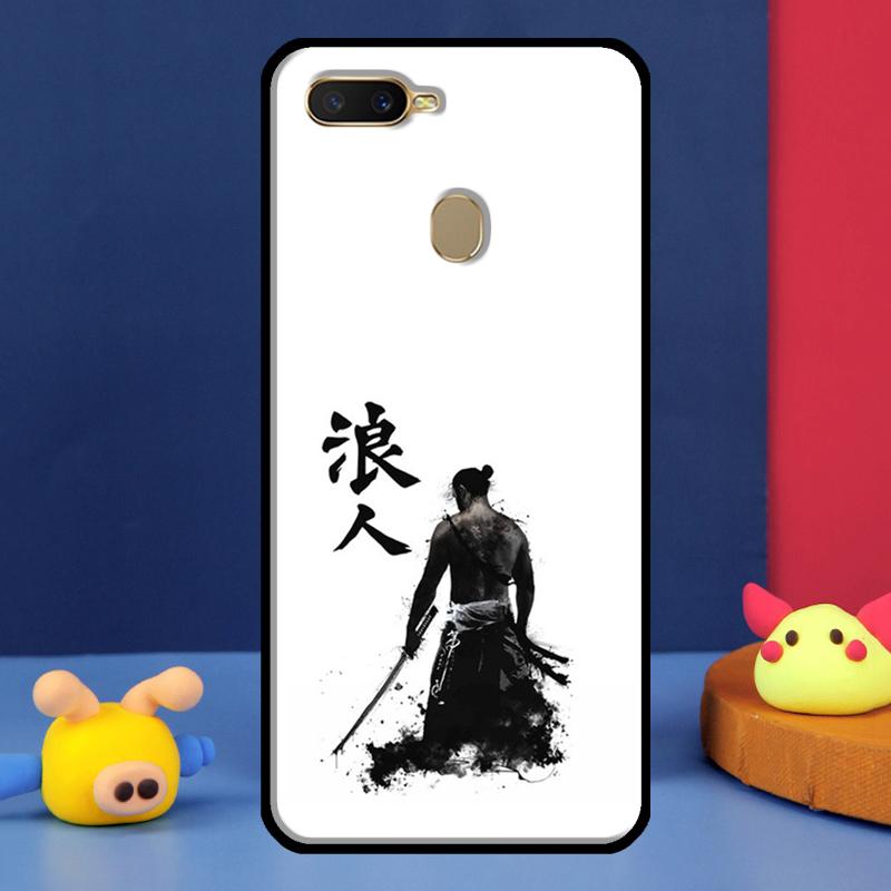 Japanese Style Samurai Art Case For Oppo A91 A5 A9 A16 A76 A96 A58 A78 A98 A52 A72 A74 A94 A54 S A57 A77 A15 A17 Cover