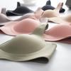 "Women's French-Style Seamless Soft Support Jelly Underwear Bra Set - Comfortable, No Steel Ring, Adjustable, Gathered Design"
