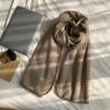 British Classic Warm Houndstooth Scarf for Women in Winter  High End Double-sided Warm Scarf for Winter Wear  Large Shawl
