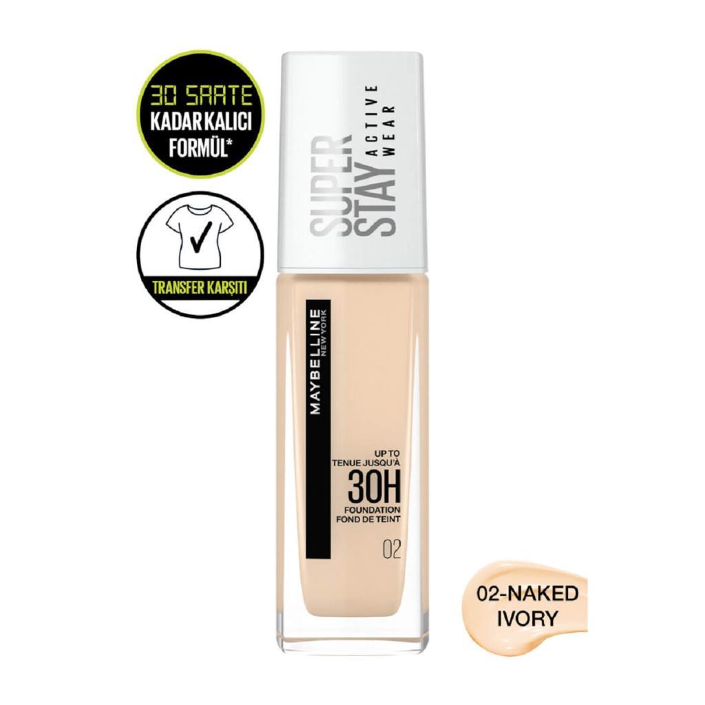 

Maybelline Superstay 30H Active Wear Fondöten 02