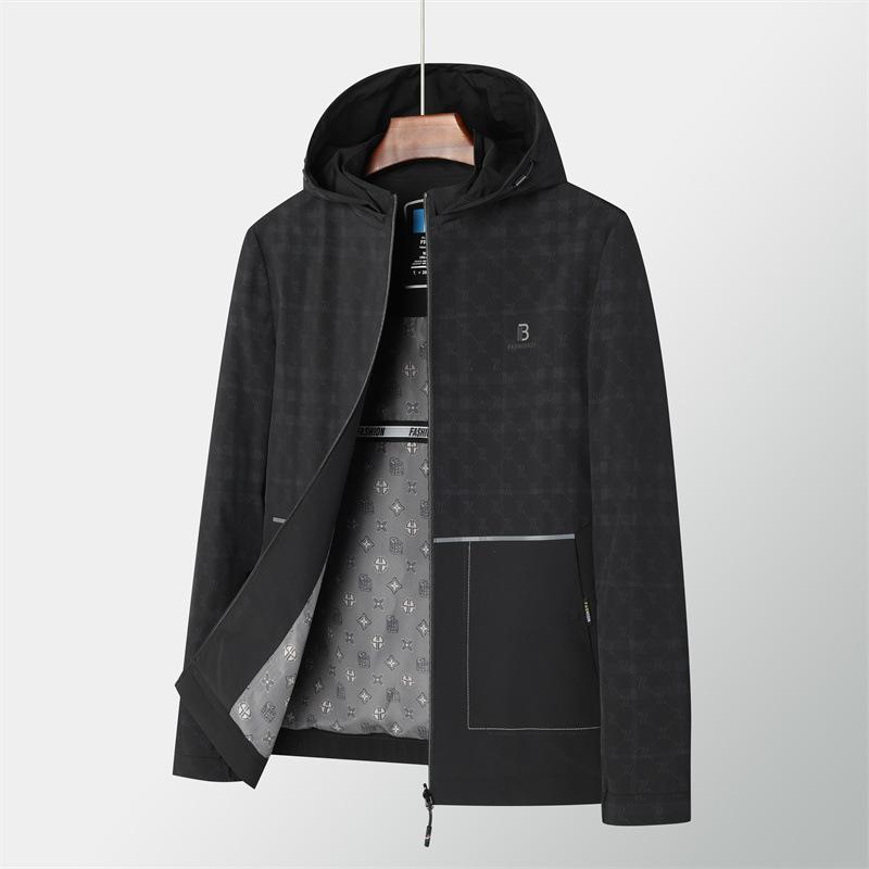 Autumn New Men's Jacket Business Young and Middle-aged Detachable Hat Jacket Men's Coat