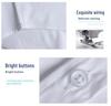 Iron-Free Slim Fit Men's White Short Sleeve Business Shirt - Anti-Wrinkle Professional Autumn Wear