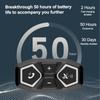X-11 Motorcycle Helmet Headset Bluetooth 5.0 Handsfree Auto Answer IP67 Waterproof 2 In 1 Type-C For Earphone&Charging