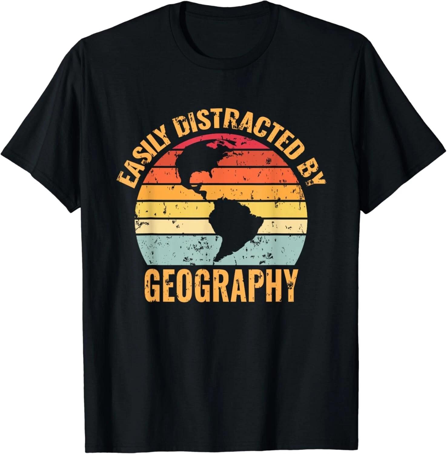 geography teacher vintage geographer Gift Unisex T-Shirt 3XL