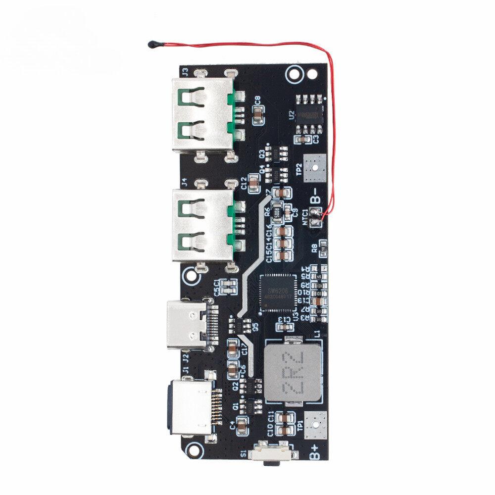 LYEAA Modulo Power Bank 18650 – Dual USB QC4.0/3.0, Ingresso Type-C/Micro, 22.5W, Con Protezioni Multiple