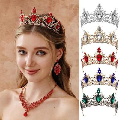 Vintage Baroque Bride Crown Atmospheric Wedding Headdress Birthday Party Princess Adult Ceremony