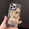 L-Lady Singer G-Gaga  Phone Case For iPhone 17 16 15 14 13 12 11 Pro Max Plus Silver candy Matte Cover