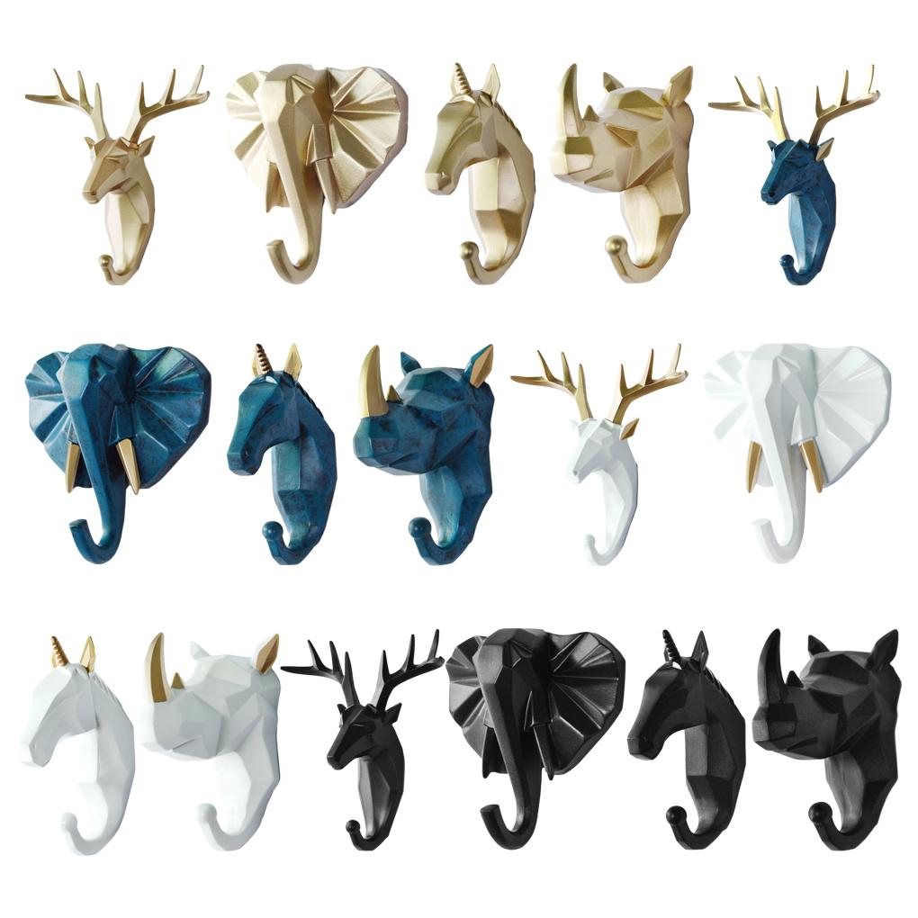 Robuster und langlebiger Schlüsselhaken mit Tierkopf für einfache Organisation Kleiderhaken mit Tierkopf