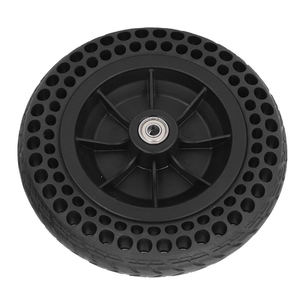 2pcs TPE Rubber Wheelchair Front Casters Anti Slip Solid Rubber Wheels Electric Wheelchair