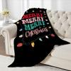 Christmas Colorful Letters Printed Blanket for Sofa Travel Camping Living Room Office Conditioning Blanket for All Seasons Gifts