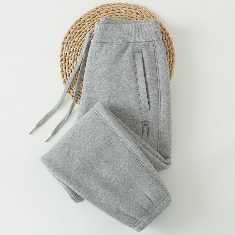 

Супер Толстые Термо Кашемировые 2024 Новые Спортивные Штаны Женские Утепленные Толстые Треники Зимние Серые Женские Штаны Light gray(Cashmere) 2XL code pants