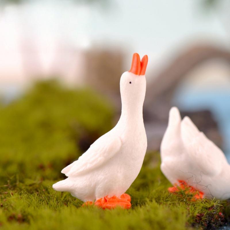 Harz Schwan Geschenk Ornamente Gans Dekorationen Enten Kunsthandwerk Wasserkugel Zubehör
