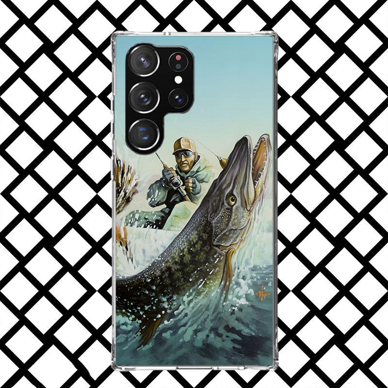 Carp Fish Fishing Rod Hook Phone Case for Samsung Galaxy S26 S25 Edge S24 S23 Ultra S22 Plus S21 FE S20 + Soft Cover Print Funda
