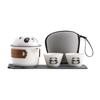 Going out express cup portable travel tea set outdoor portable camping teapot one pot two cups ceramic gift