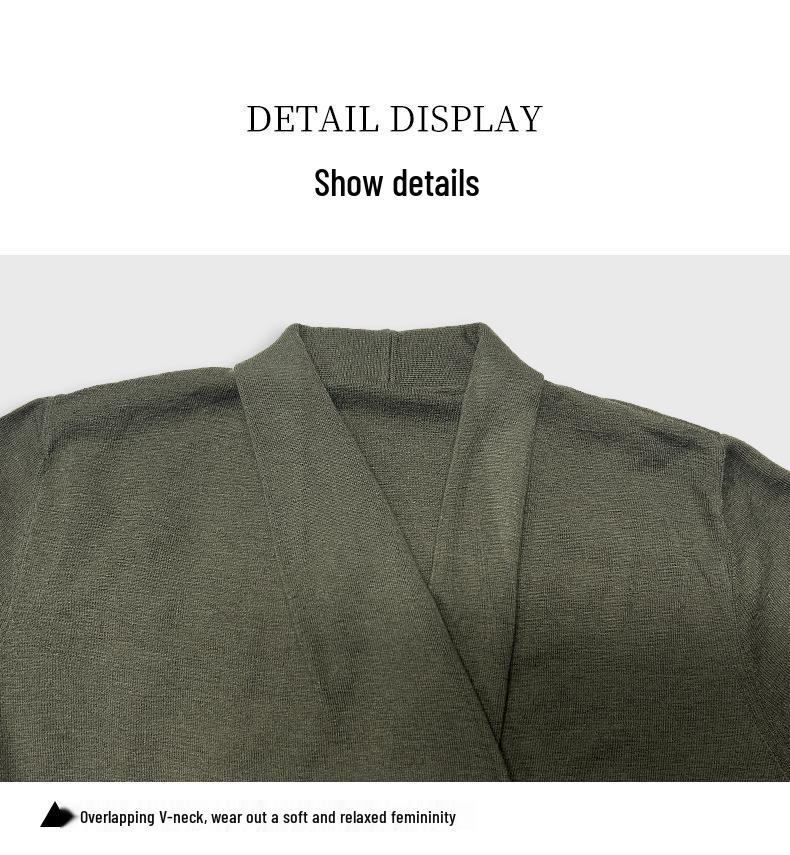 Xin Ge Women's Wool-Blend V-Neck Sweater - Slimming Autumn Knit