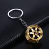 Zinc Zinc Alloy Tire Rim Key Holder Wheel Hub Car Wheel Keychain Creative   Men