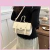 2024 New Fashion Spring Solid Color Textured Retro Casual Simple Crossbody Handbag