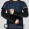 3 Pairs Unisex Arm Sleeves Summer Ice Fiber, Breathable Lightweight UV Sun Protection, Elastic Seamless Fit White Grey Black