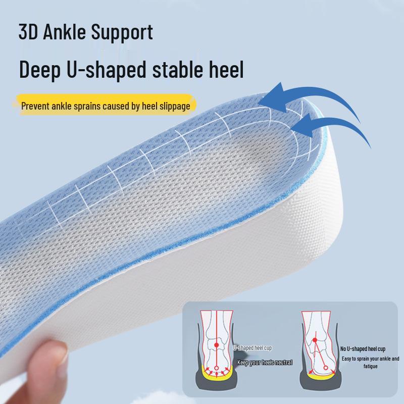 Breathable Invisible Height Increasing Insoles for Men and Women - Soft, Lightweight, and Thickened for Sneakers