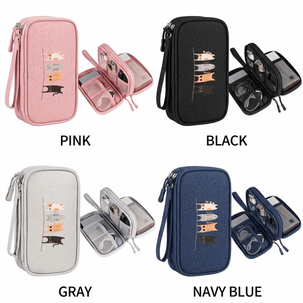 Multifunctional Storage Bag Large Capacity Travel Handbag Portable Phone Charger Bag