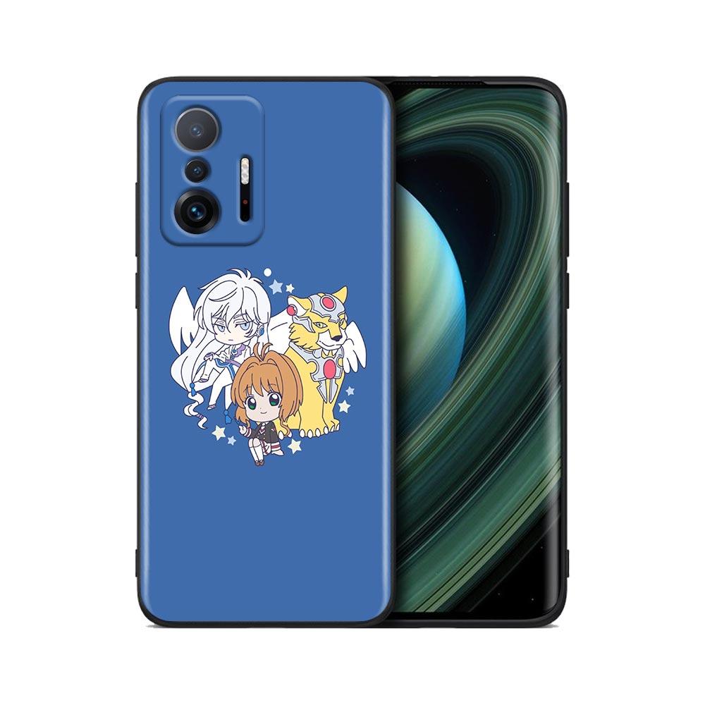 Cute Card Captor Sakura Anime Cartoon Phone Case For Xiaomi Mi 12 12X 11T X4 NFC M3 F3 GT M4 Pro Lite NE 5G Poco M3 M4 X4 Cover