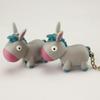 LED Light Donkey Sounding Key Ring Cute Car Pendant Fidget Toy Fingertip Clicker  Car Key Chain