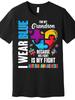 Autism Awareness Cotton T-Shirt 100% Knit Fabric Crew Neck Regular Fit Mediu Unisex T-Shirt