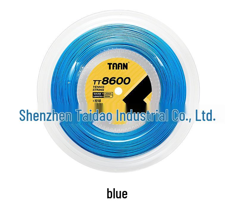 TAAN TT8600 Hexagonal Polyester Tennis String - 200m Reel for Control, Spin, and Power