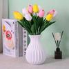 Nordic Flower Vase Imitation Ceramic Plastic Flower Vase Living Room Desktop Decoration Wedding Centerpiece Arrangement