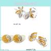 Boucles d'oreilles géométriques en acier inoxydable pour femmes et style moderne