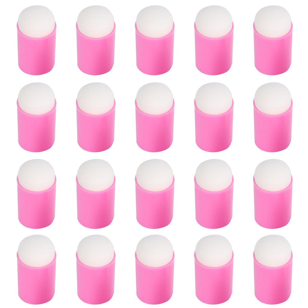 20pcs Finger Sponge Daubers DIY Finger Painting Drawing Stamping Sponge Set for Ink Crafts