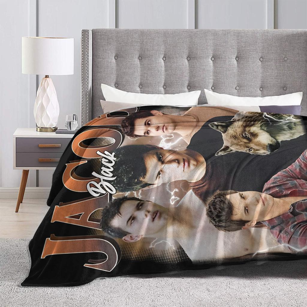 Twilight Jacob Black Blankets Quality Warm Bedding Throws Spring Picnic Living Room Pattern Bedspread
