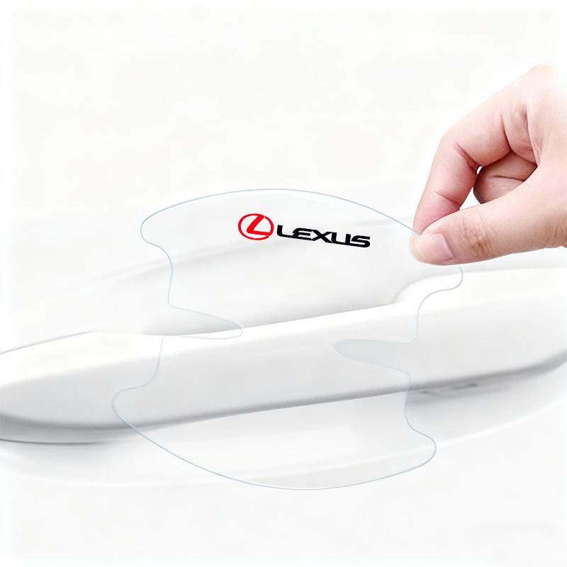8Pcs Car Door Bowl Handle Protective Sticker Anti-collision Strip For Lexus F SPORT ES RX NX LS UX LM LX GX LC RZ IS CT GS RC HS